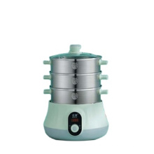 Amazon Supplier 220V 600W Green Mini Cooking Stainless Steel Electric Food Steamer